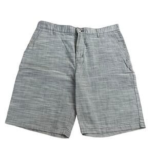 RVCA Men's Shorts Size 34 Gray Print 9" Casual Golf Skater Cotton Blend